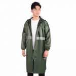 漢盾勞保批發(fā) RAC006 帶反光條單層連體雨衣 拉鏈款