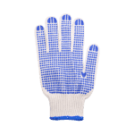 漢盾勞保用品?720G藍(lán)點(diǎn)掌面點(diǎn)塑滌棉紗線手套