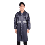 漢盾勞保批發(fā) RAC006 帶反光條單層連體雨衣 拉鏈款